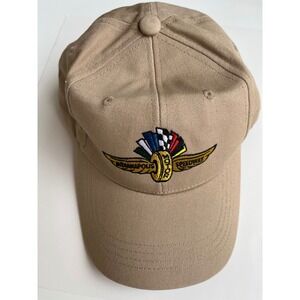 Indianapolis Motor Speedway Safety Patrol Hat IndyCar Tan Khaki Baseball Cap